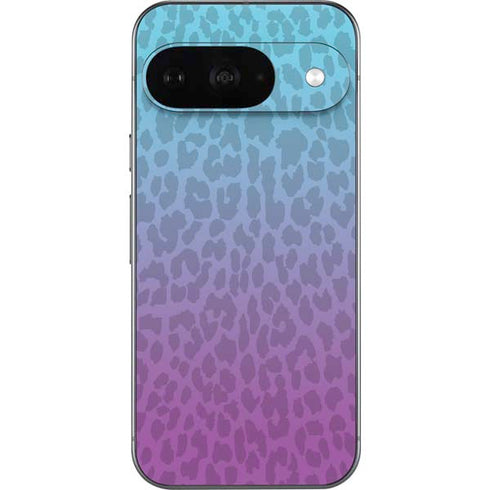 Cheetah Print Purple and Blue Google Pixel 9 Skin